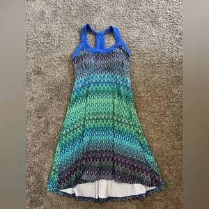 Prana multi color Cali dress racer back